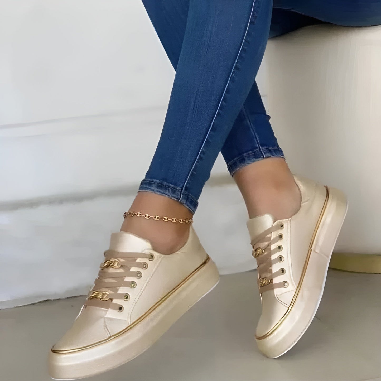 Sneakers Donna Ortopediche Eleganti Smanicate con Suola