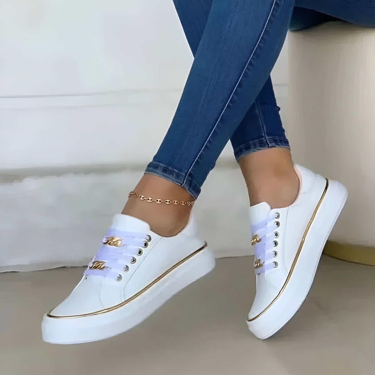 Sneakers Donna Ortopediche Eleganti Smanicate con Suola