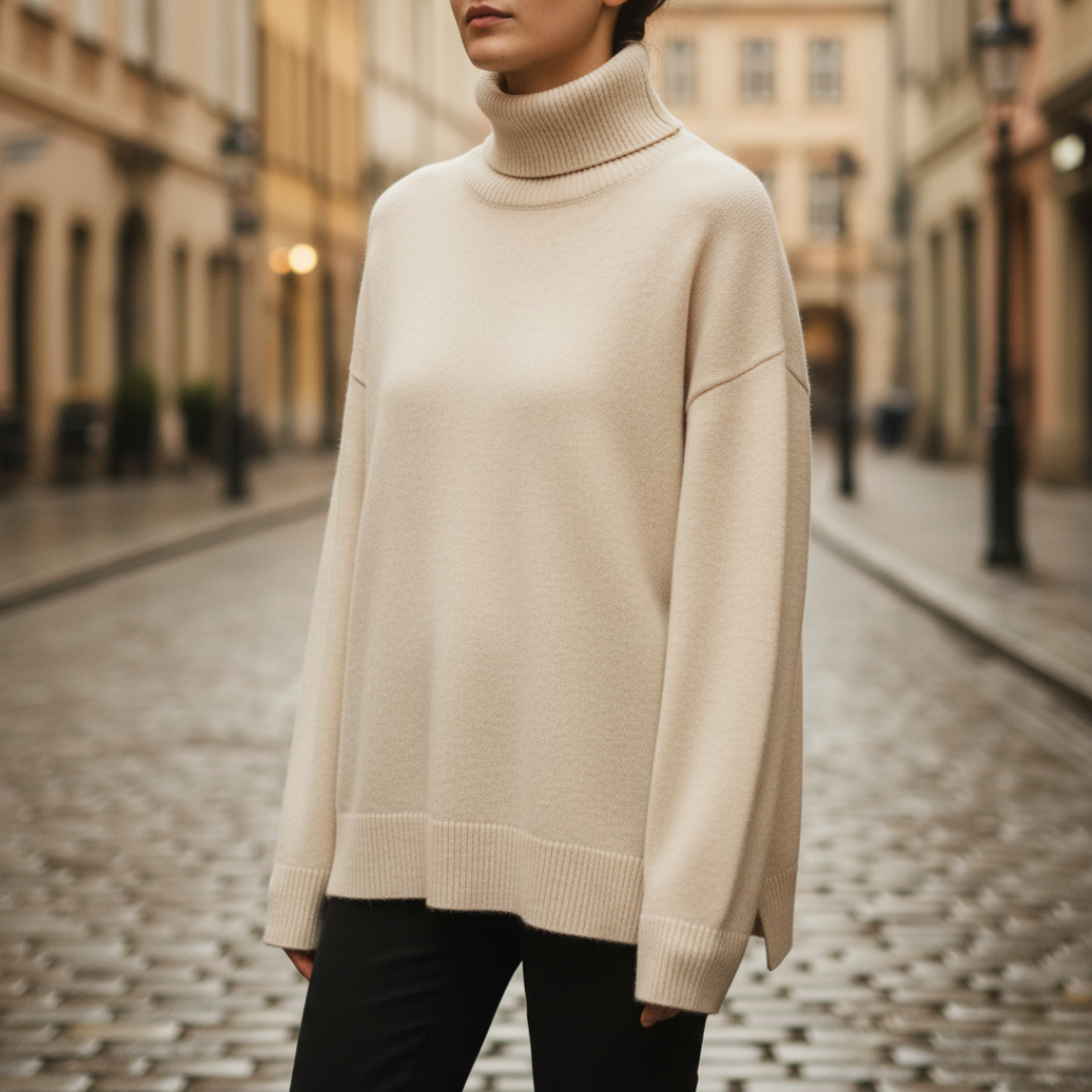 Maglione Donna Collo Alto Comodo