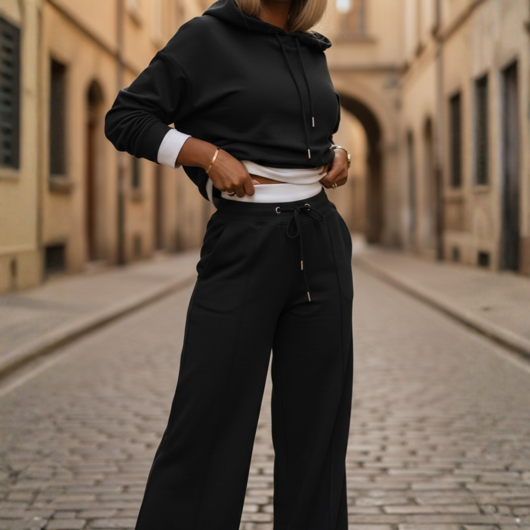Completo Tuta Donna Casual con Cappuccio
