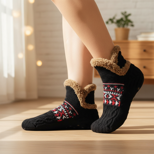 Calze Unisex Lavorate con Pelliccia