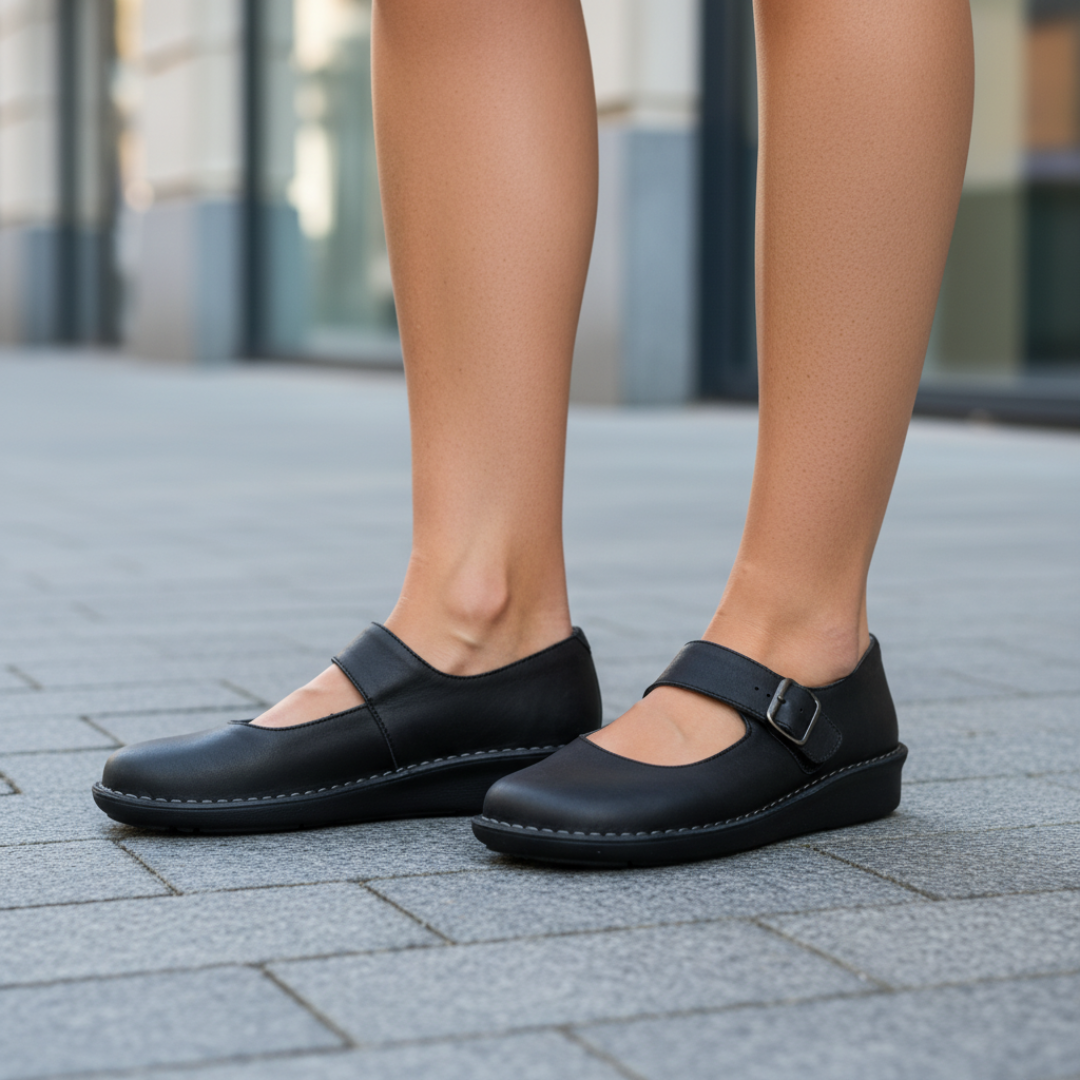 Ballerine da Donna con Cinturino alla Caviglia e Suola Ergonomica