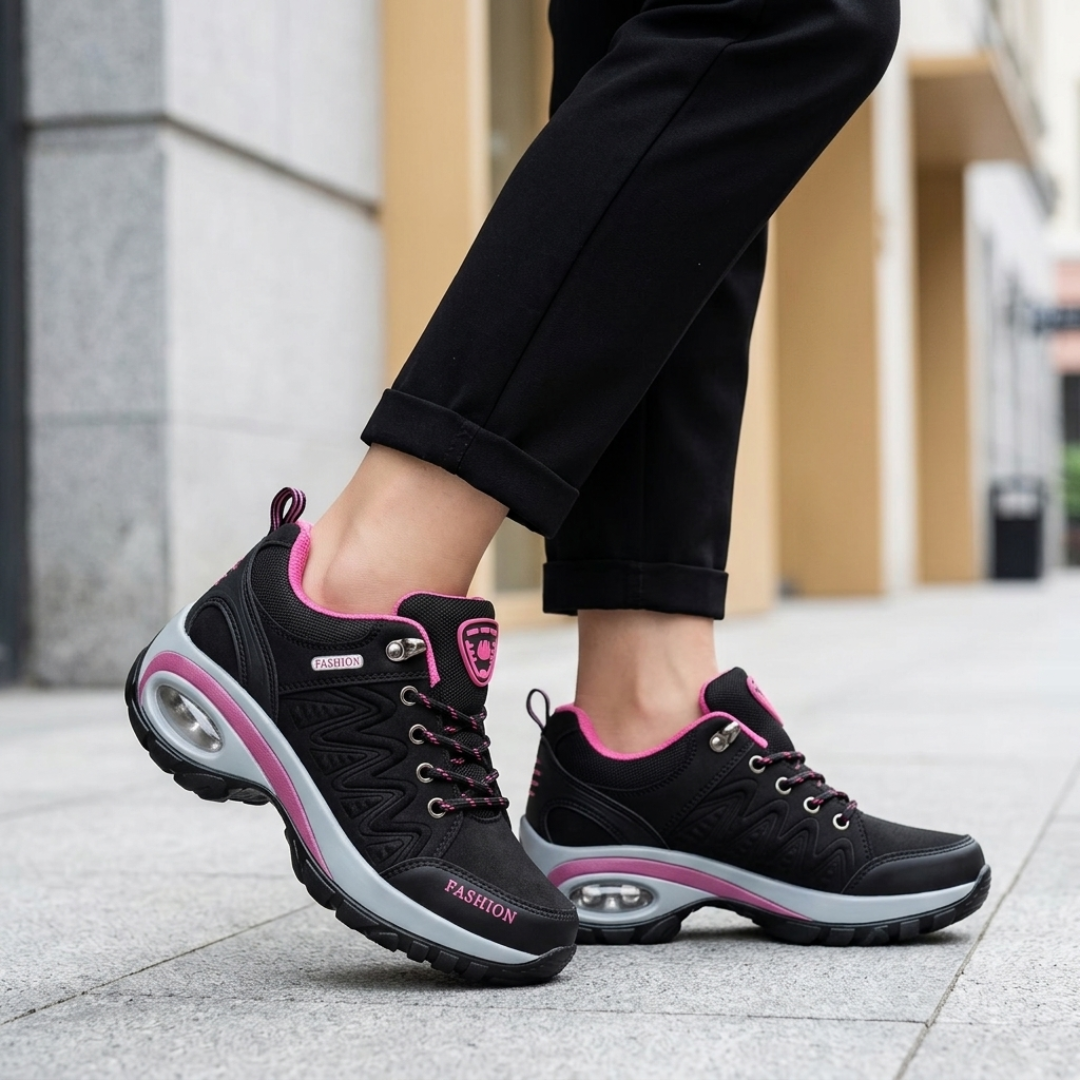 Scarpe da Passeggio Donna Platform con Lacci e Ammortizzazione ad Aria