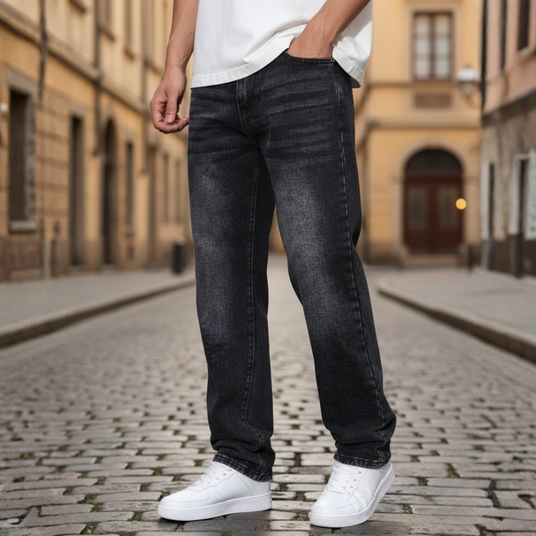 Jeans Uomo Denim Materiale Comfort