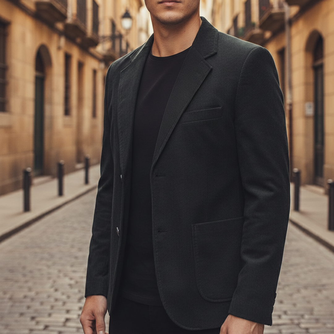 Blazer Uomo Velluto a Coste Slim Fit