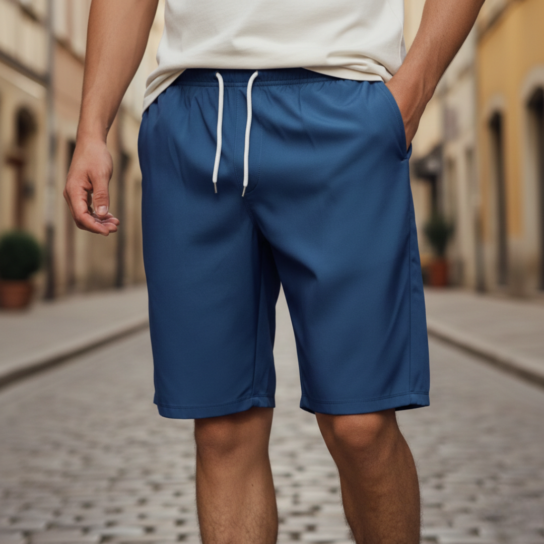 Pantaloncini Casual con Coulisse e Vita Elasticizzata Uomo