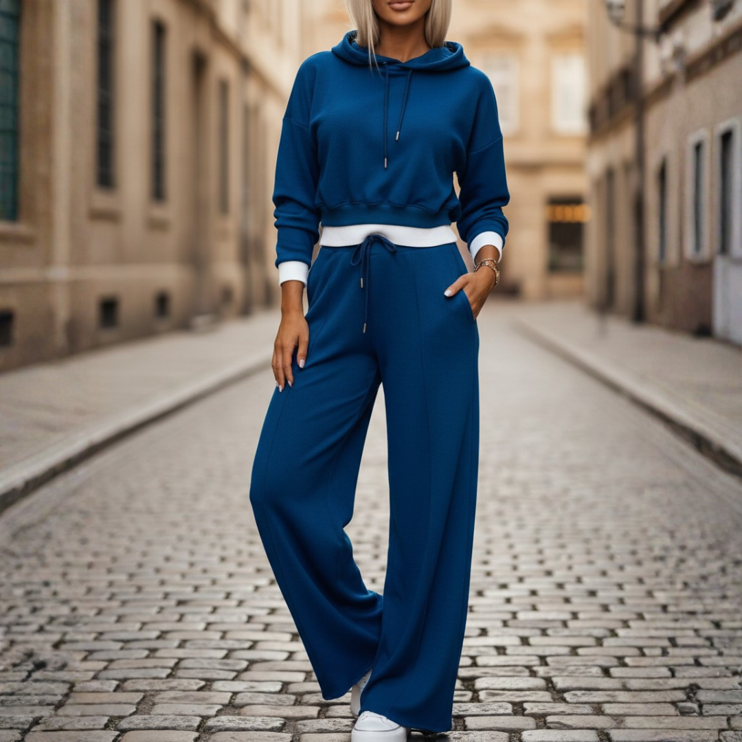 Completo Tuta Donna Casual con Cappuccio