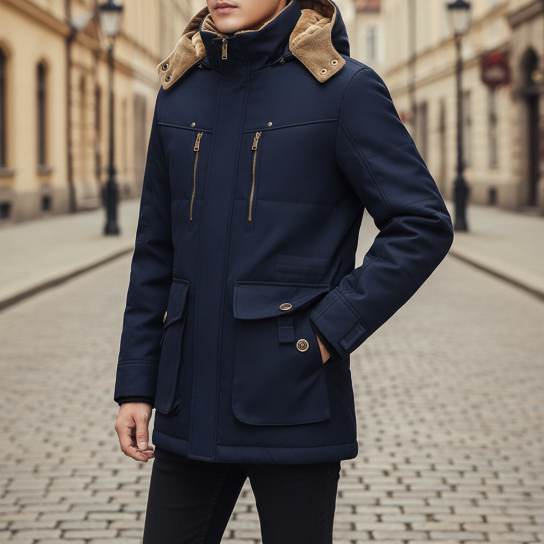 Giacca Uomo Invernale con Cappuccio – Giacca Calda e Comoda