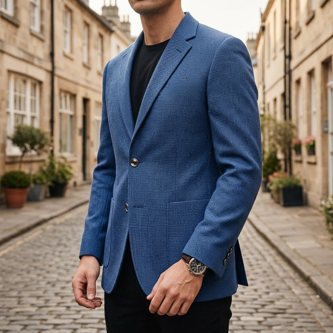 Giacca Blazer Uomo Slim Fit in Misto Lana