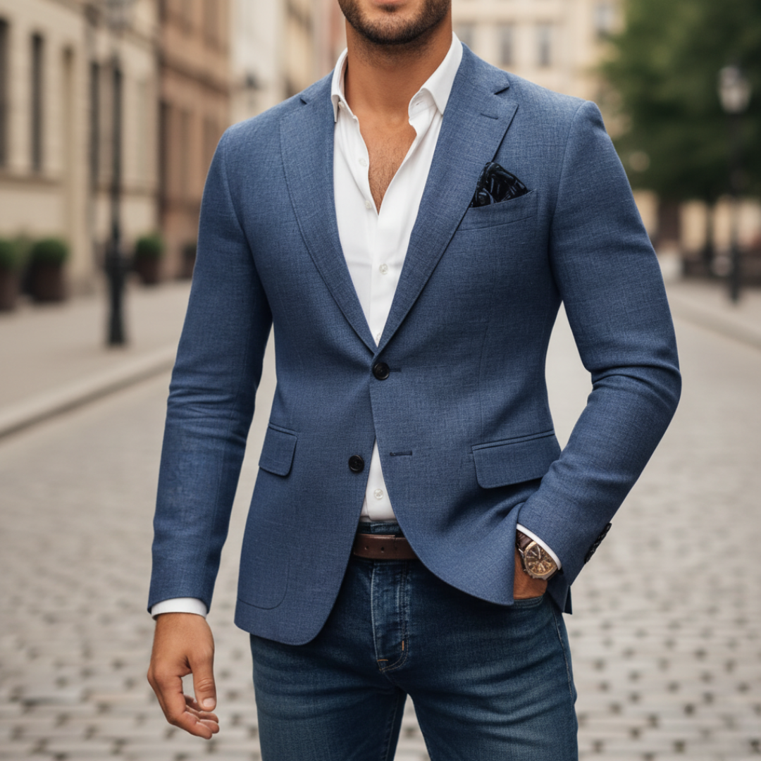 Blazer Uomo Elegante Slim Fit da Uomo