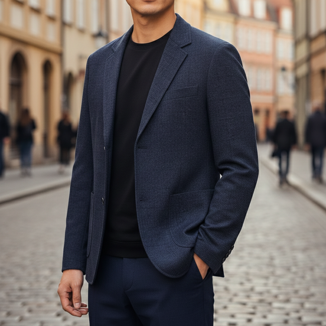 Blazer Uomo a Quadri Slim Fit
