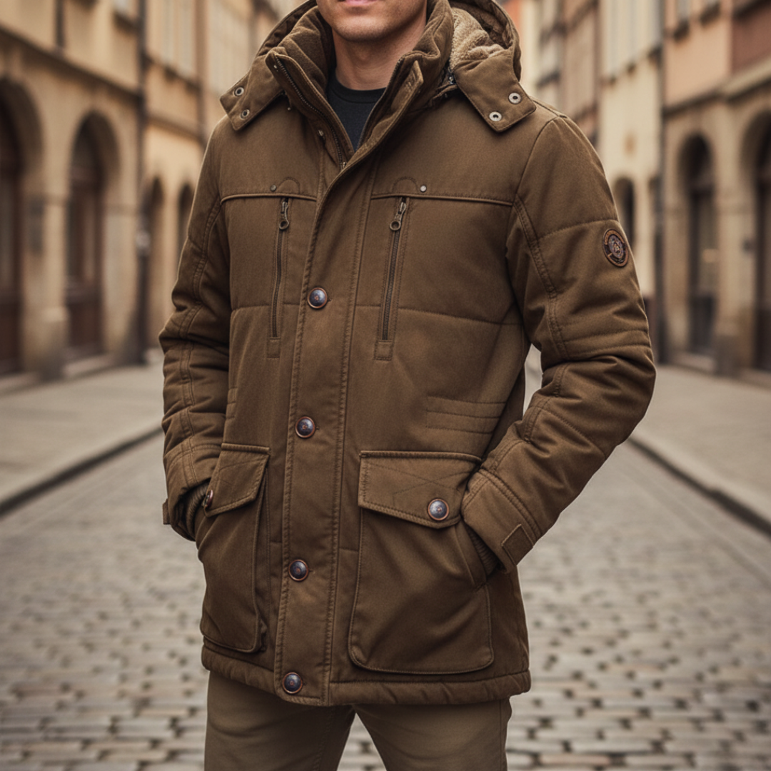 Giacca Uomo Invernale con Cappuccio – Giacca Calda e Comoda