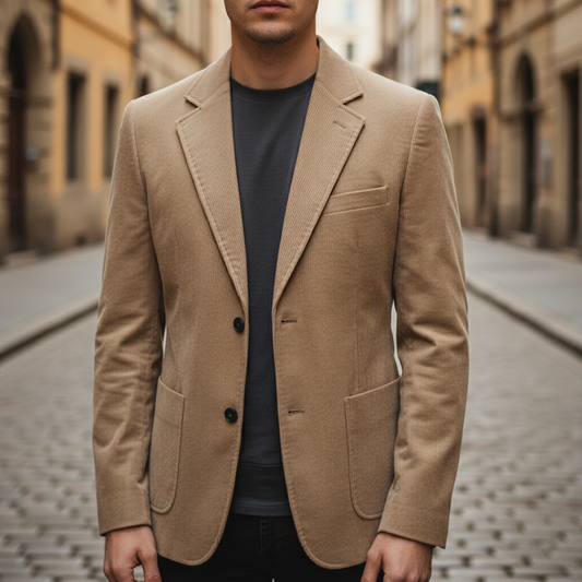 Blazer Uomo Velluto a Coste Slim Fit