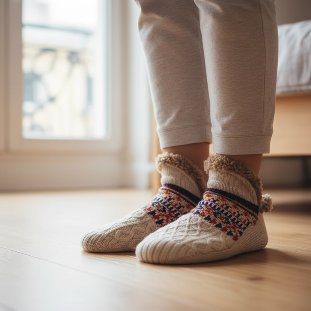 Calze Unisex Lavorate con Pelliccia