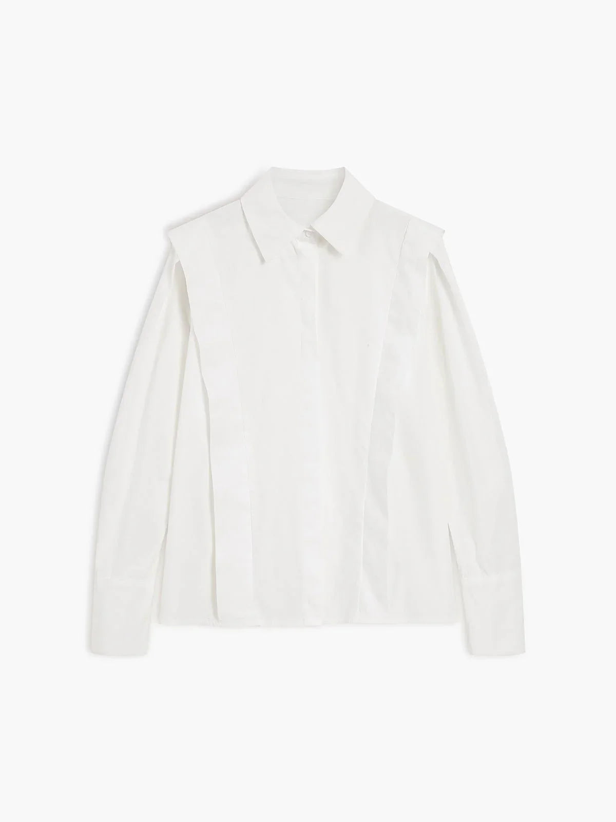 Camicia Donna Cotone con Bottoni Smanicato