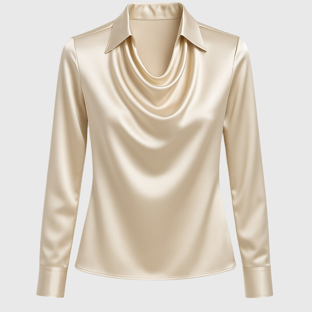 Blusa Donna Elegante Smanicata con Bottoni