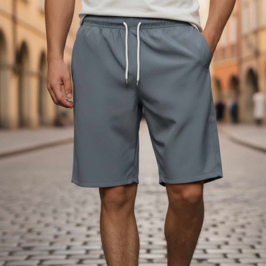 Pantaloncini Casual con Coulisse e Vita Elasticizzata Uomo