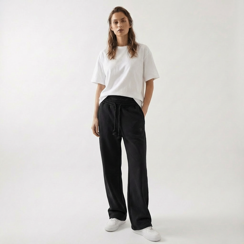 Pantaloni Jogger Unisex Baggy Vestibilità Con Tasche Casual