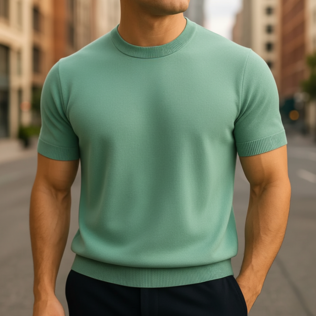 Maglione Uomo Manica Corta in Cashmere