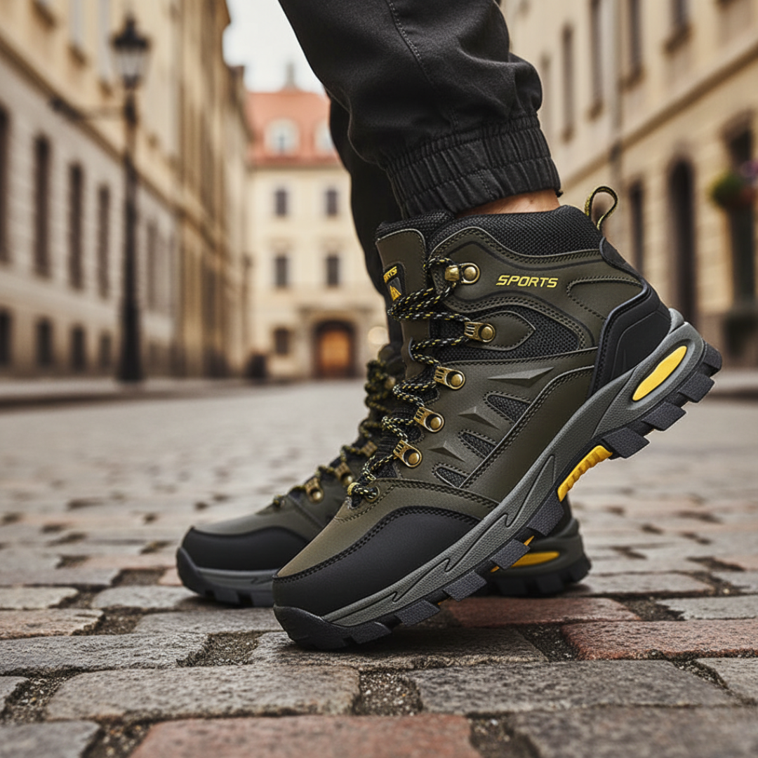 Scarpe Uomo Escursionismo Impermeabili con Lacci