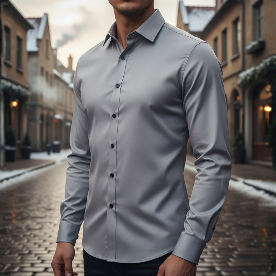Camicia Uomo Slim Fit Manica Lunga