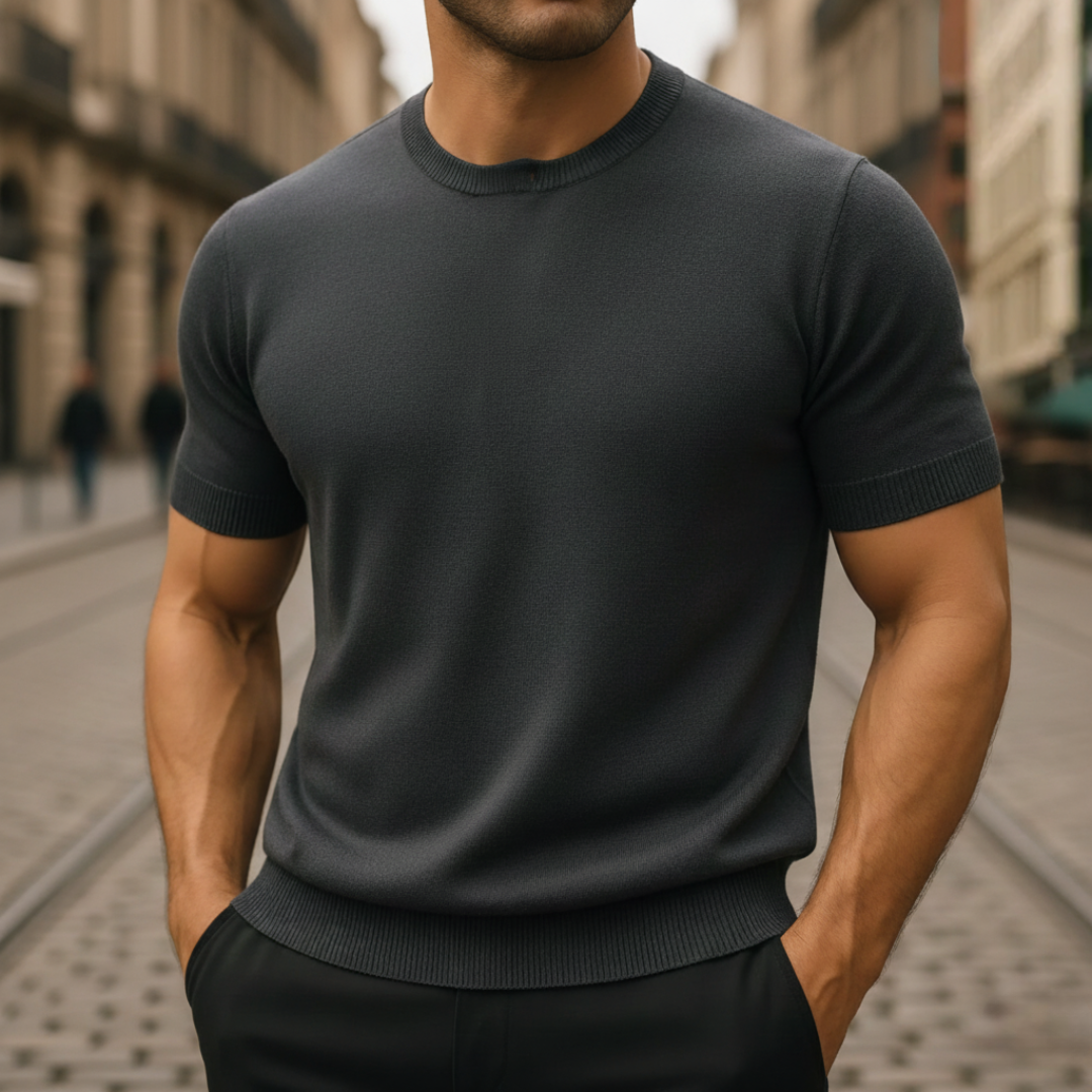 Maglione Uomo Manica Corta in Cashmere