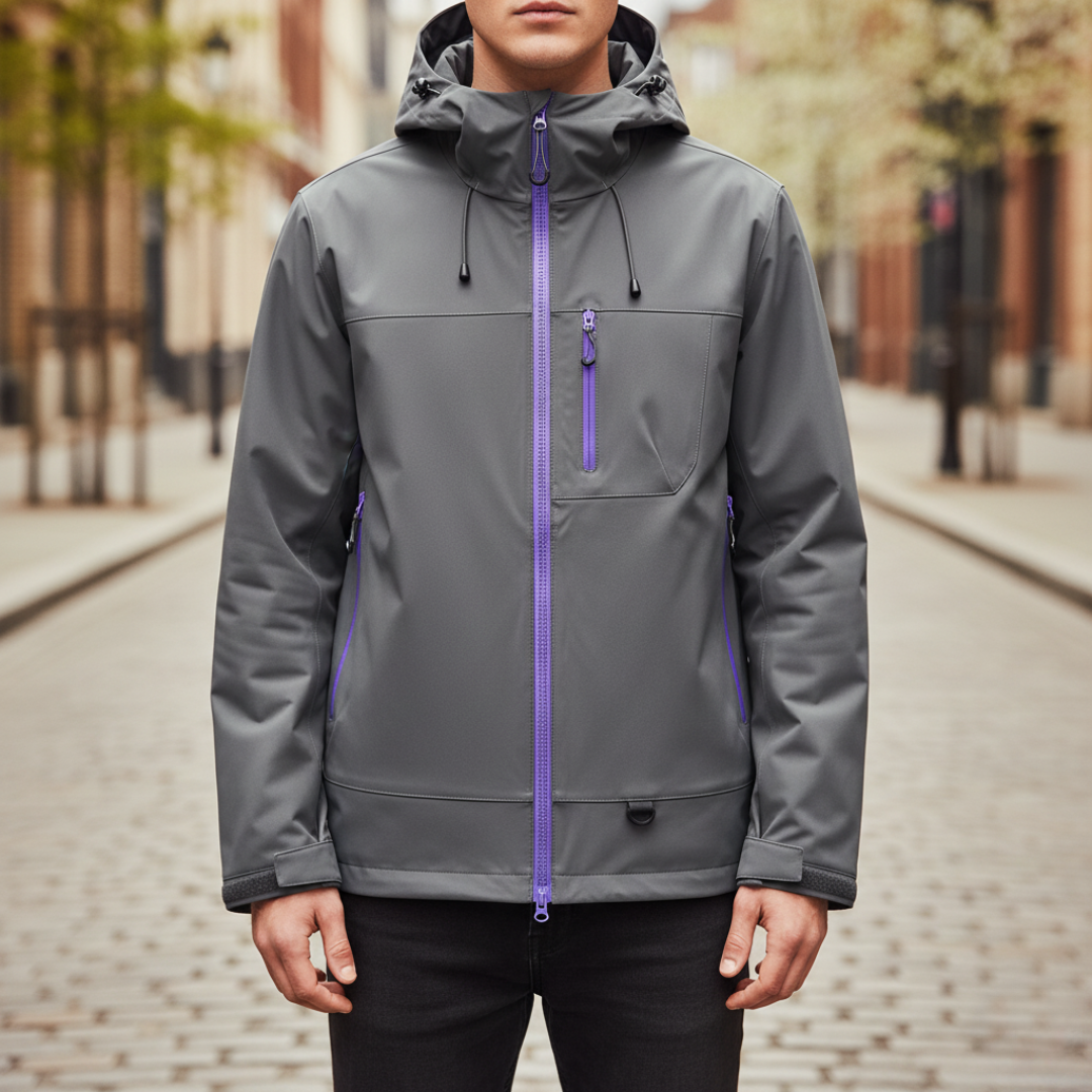 Giacca Outdoor Unisex in Tessuto Tecnico