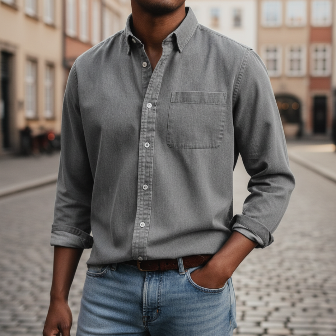 Camicia uomo con taschino