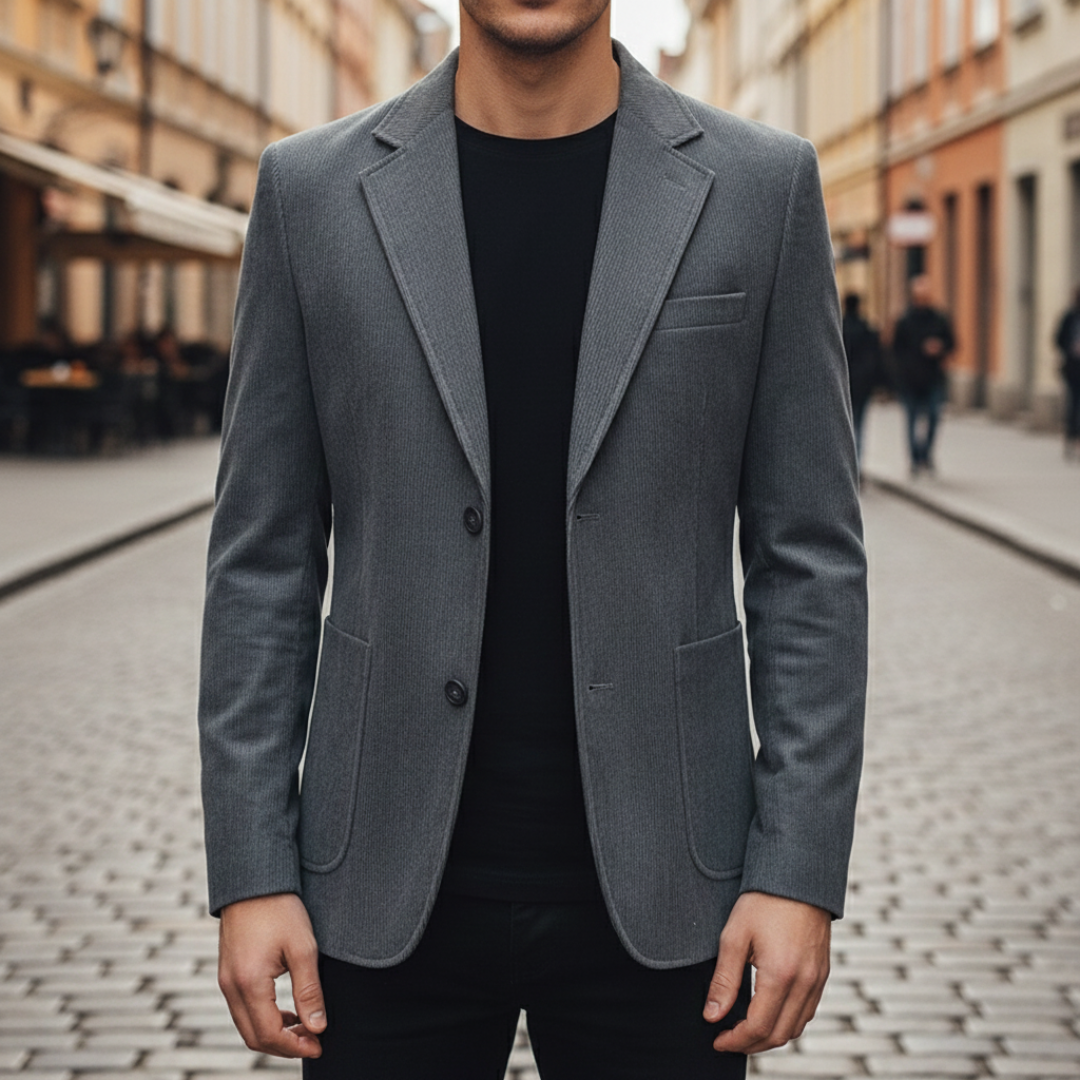 Blazer Uomo Velluto a Coste Slim Fit