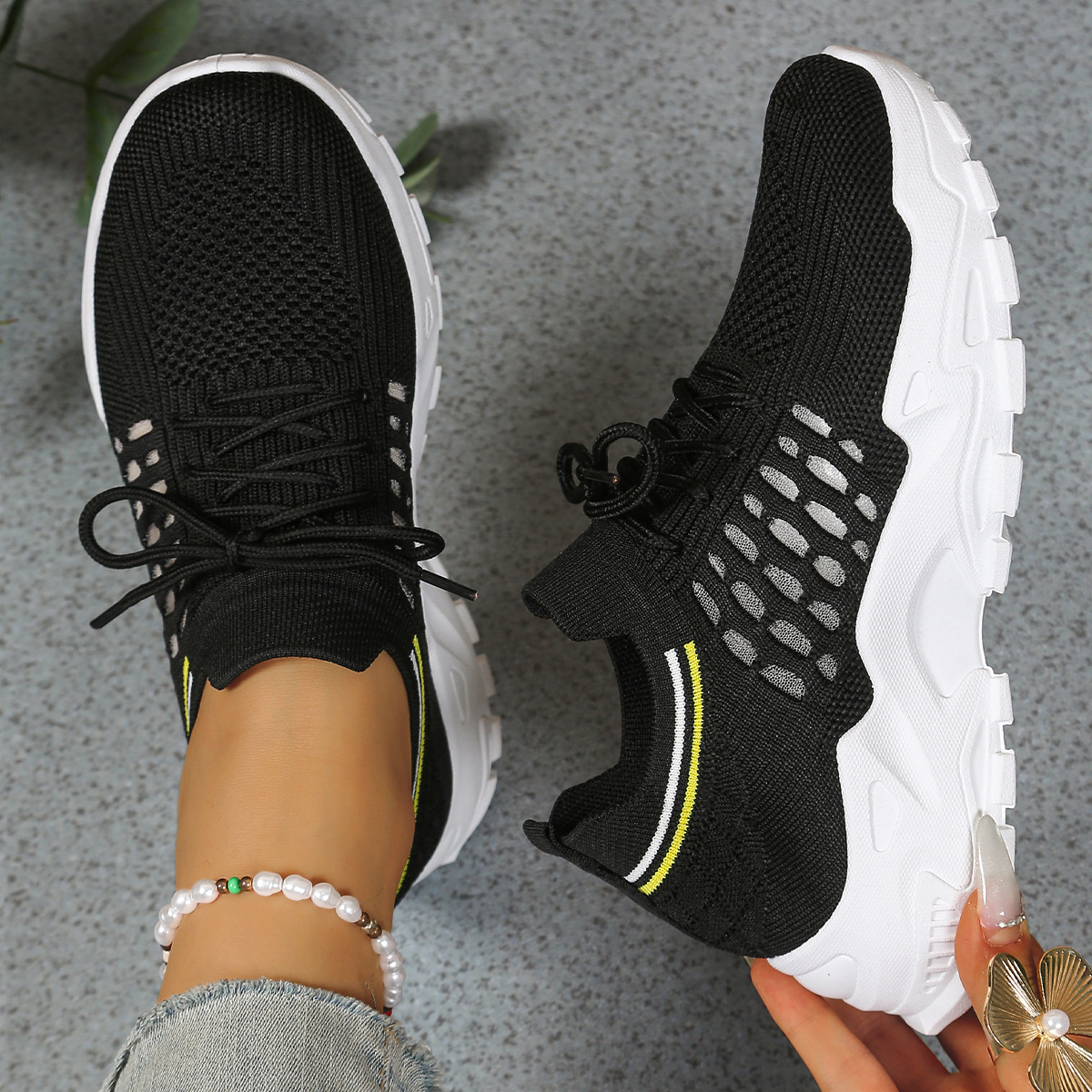 Sneakers Orthopediche Donna in Tessuto con Suola