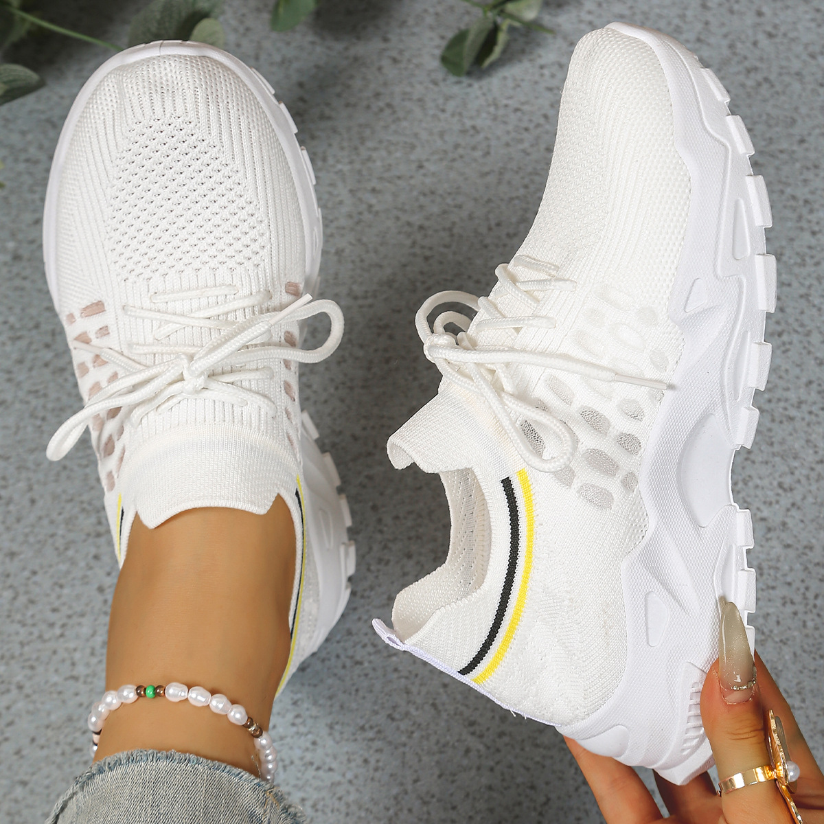 Sneakers Orthopediche Donna in Tessuto con Suola