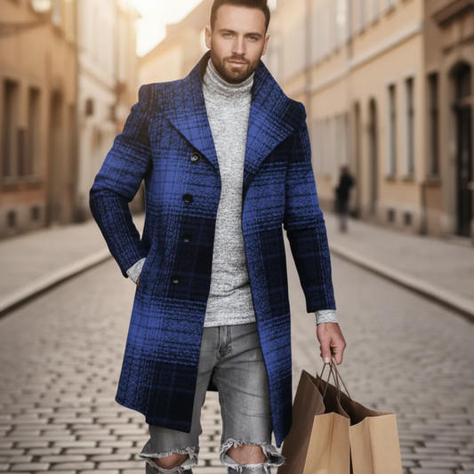Cappotto Uomo a Quadri