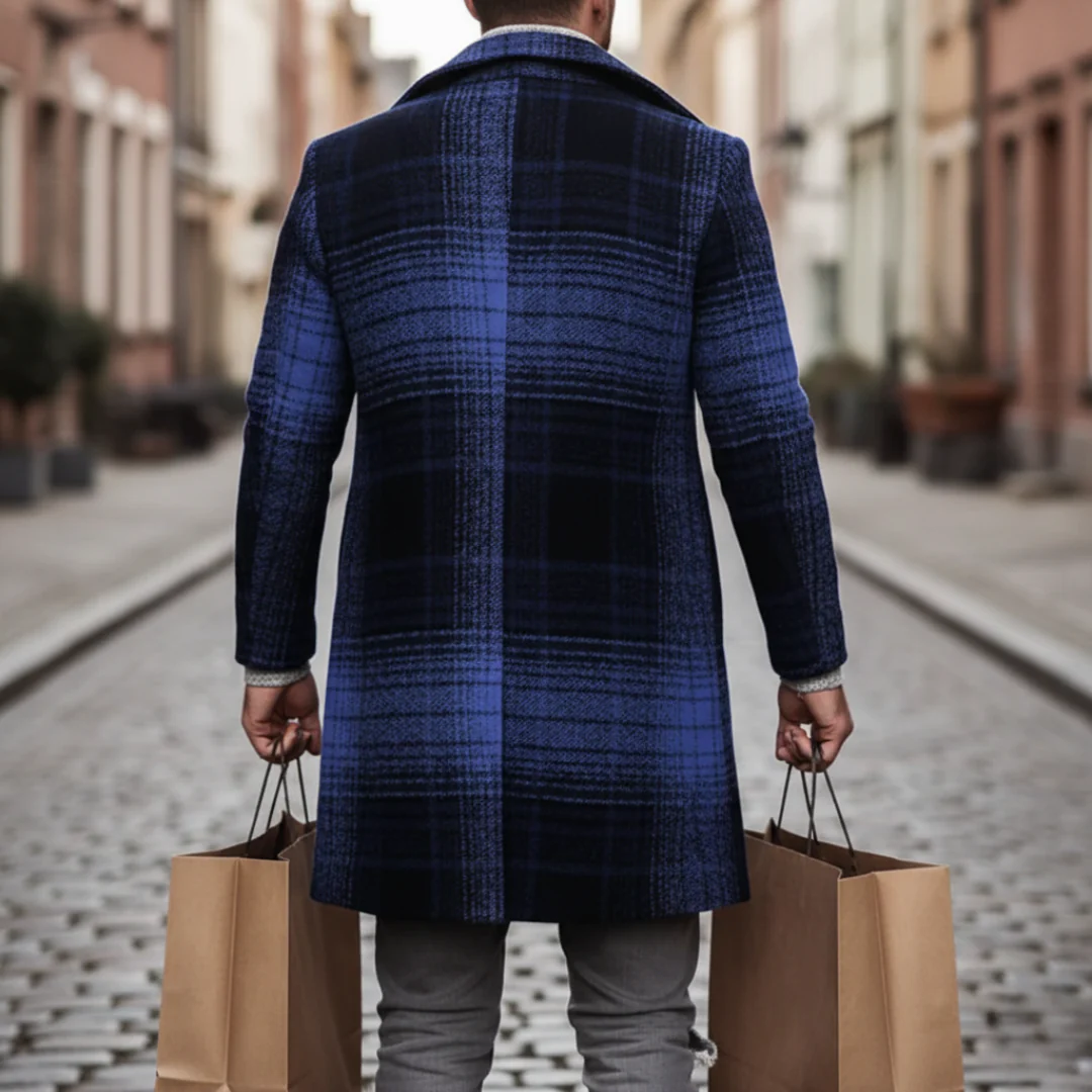 Cappotto Uomo a Quadri