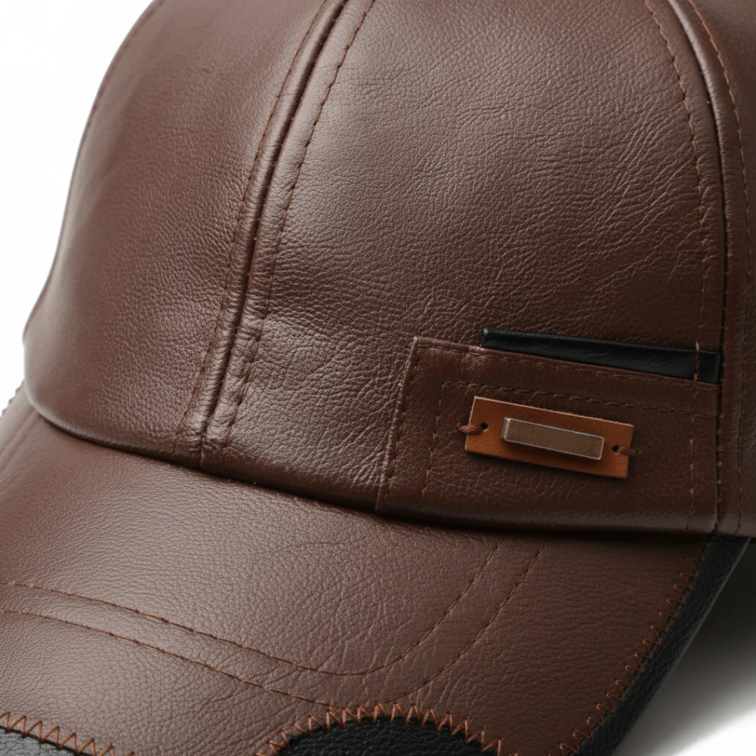 Cappello Unisex in Ecopelle Regolabile
