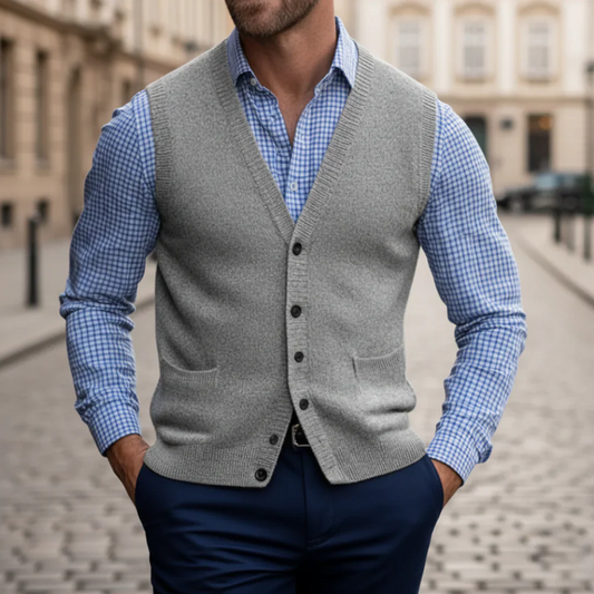 Gilet da Uomo con Bottoni