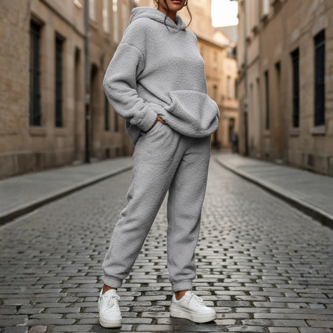 Set Donna in Pile con Cappuccio
