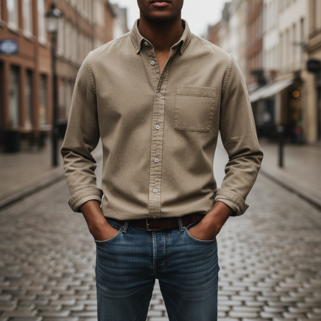 Camicia uomo con taschino