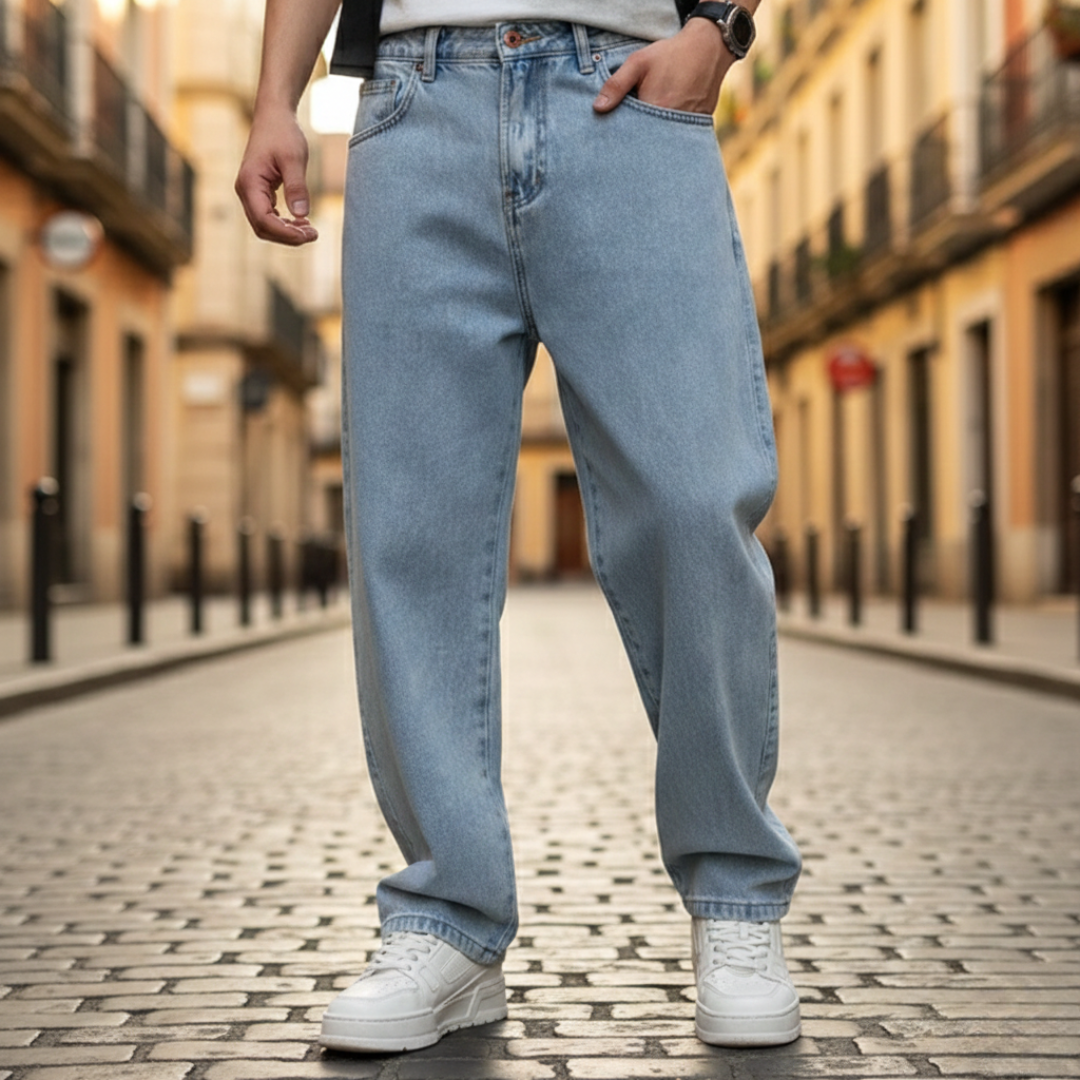 Jeans Uomo Gamba Dritta Regular Fit