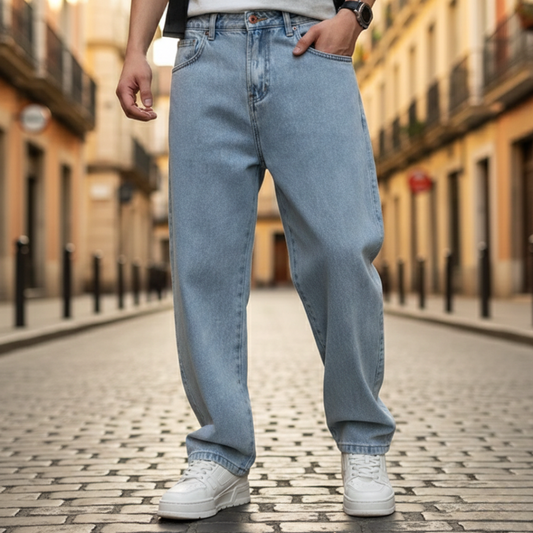 Jeans Uomo Gamba Dritta Regular Fit