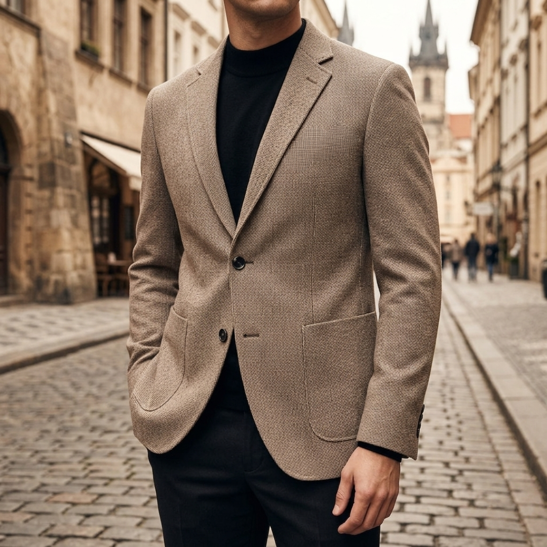 Giacca Blazer Uomo Slim Fit in Misto Lana