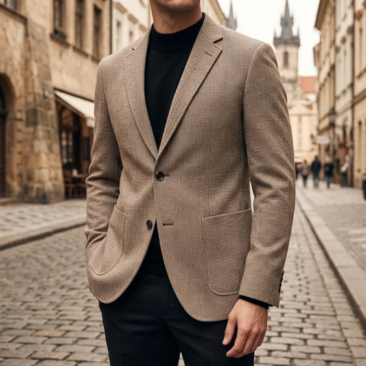 Giacca Blazer Uomo Slim Fit in Misto Lana