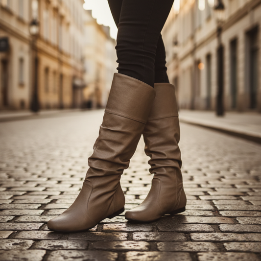 Stivali da donna in pelle