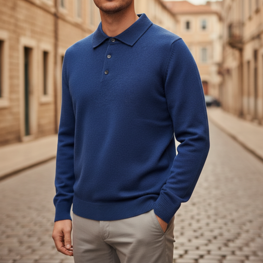Maglione da uomo con colletto