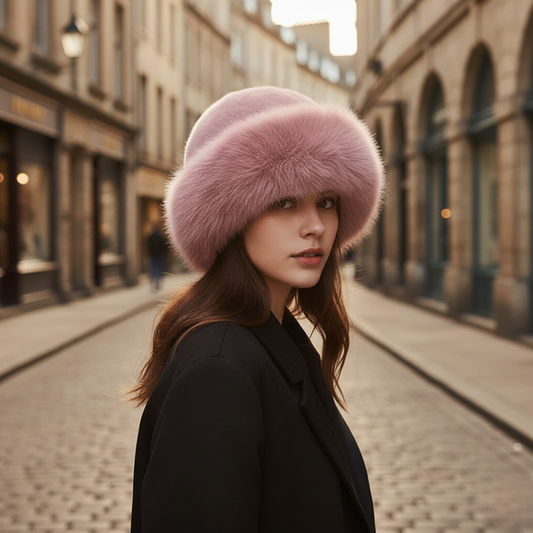 Cappello Donna Colbacco Invernale in Tessuto Misto