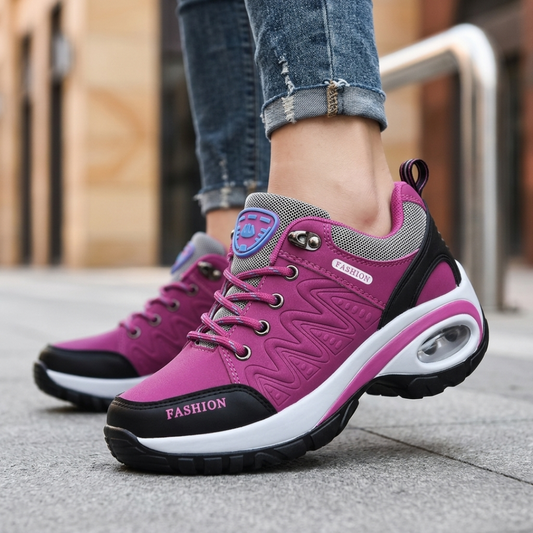 Scarpe da Passeggio Donna Platform con Lacci e Ammortizzazione ad Aria