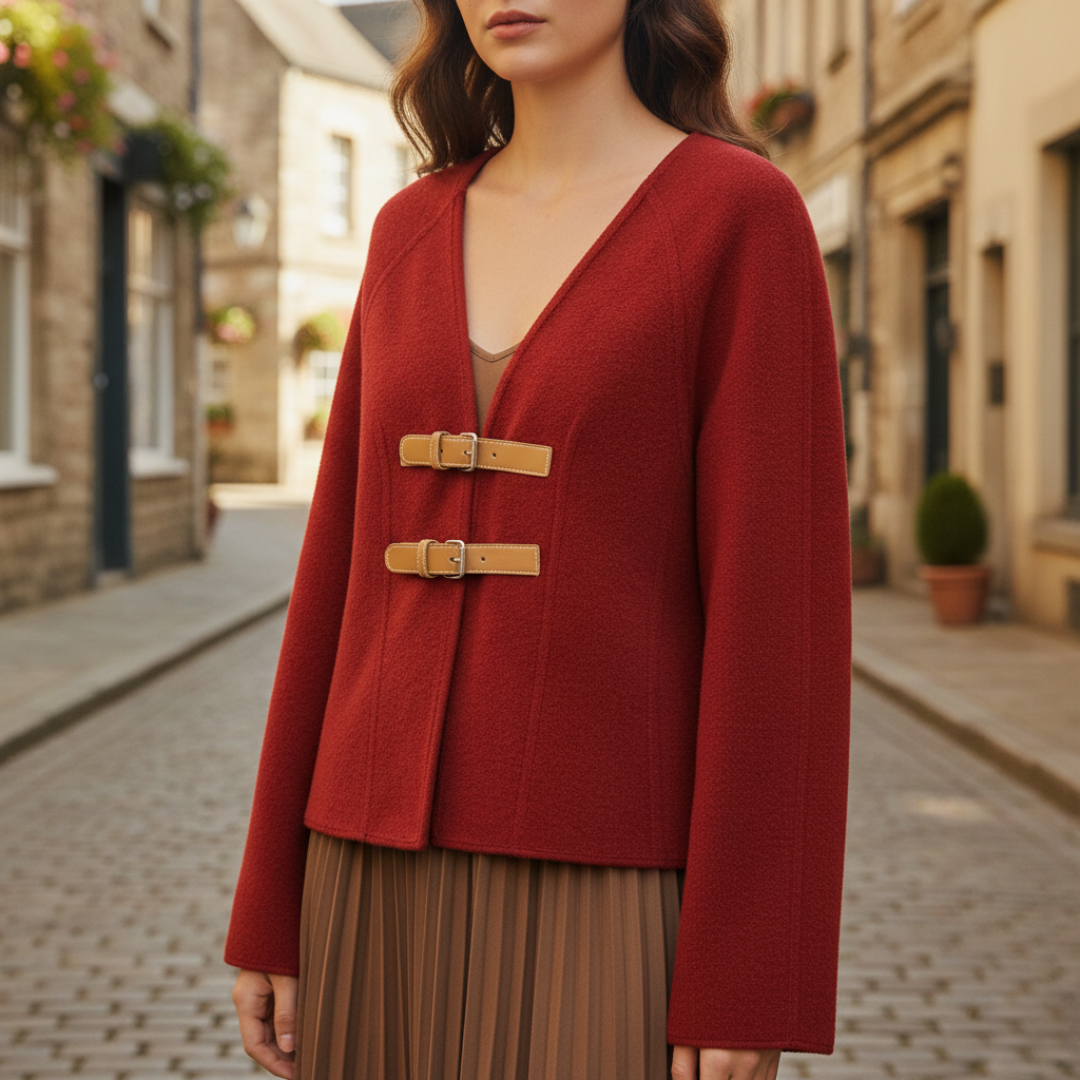 Giacca Donna Misto Fibbie Elegante
