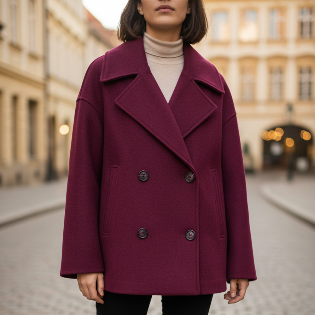 Giacca Corto Donna in Materiale Misto