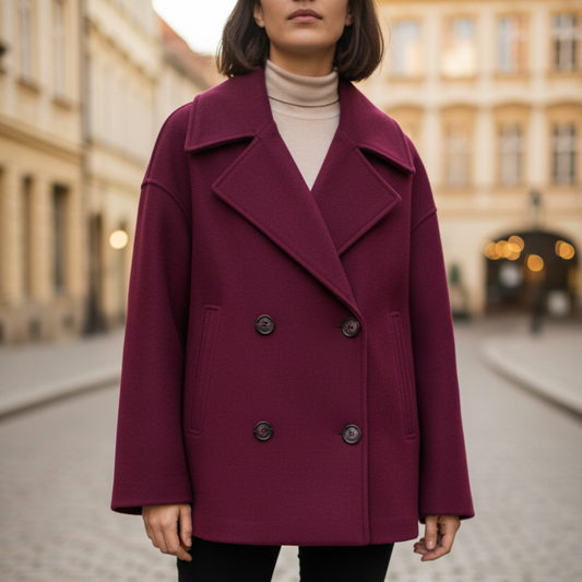 Giacca Corto Donna in Materiale Misto