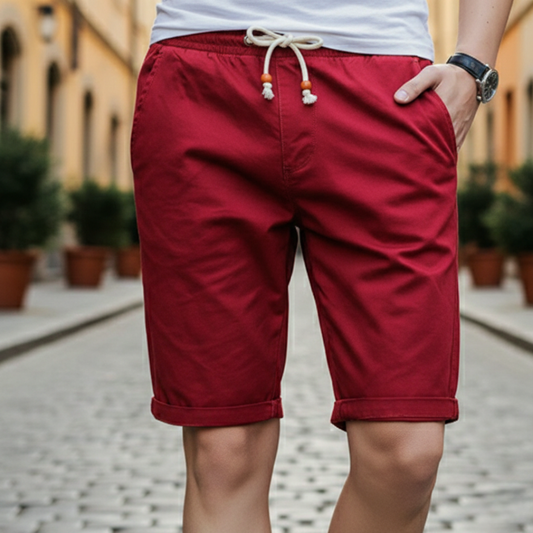 Pantaloncini Casual con Coulisse e Vita Elasticizzata Uomo