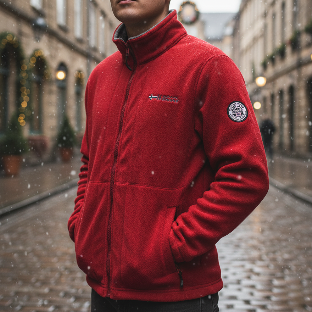 Giacca Uomo Fleece con Zip Invernale